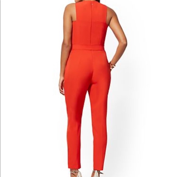 NY&CO Red Crisscross Jumpsuit! - Picture 2 of 9